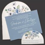 Προσκλητήριο Γάμου "Blue Gatsby"