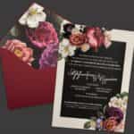 Προσκλητήριο Γάμου "BW Roses"
