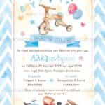 Προσκλητήριο Bάπτισης "Παιχνίδια" για αγόρι