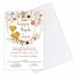 Προσκλητήριο Γάμου & Bάπτισης GIRL BAPTISM για κορίτσι