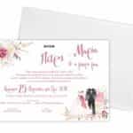 Προσκλητήριο Γάμου & Bάπτισης GIRL THING για κορίτσι