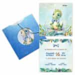 Προσκλητήριο Bάπτισης ΔΕΙΝΟΣΑΥΡΑΚΙ για αγόρι