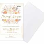 Προσκλητήριο Γάμου "FLOWER BOUQUET"