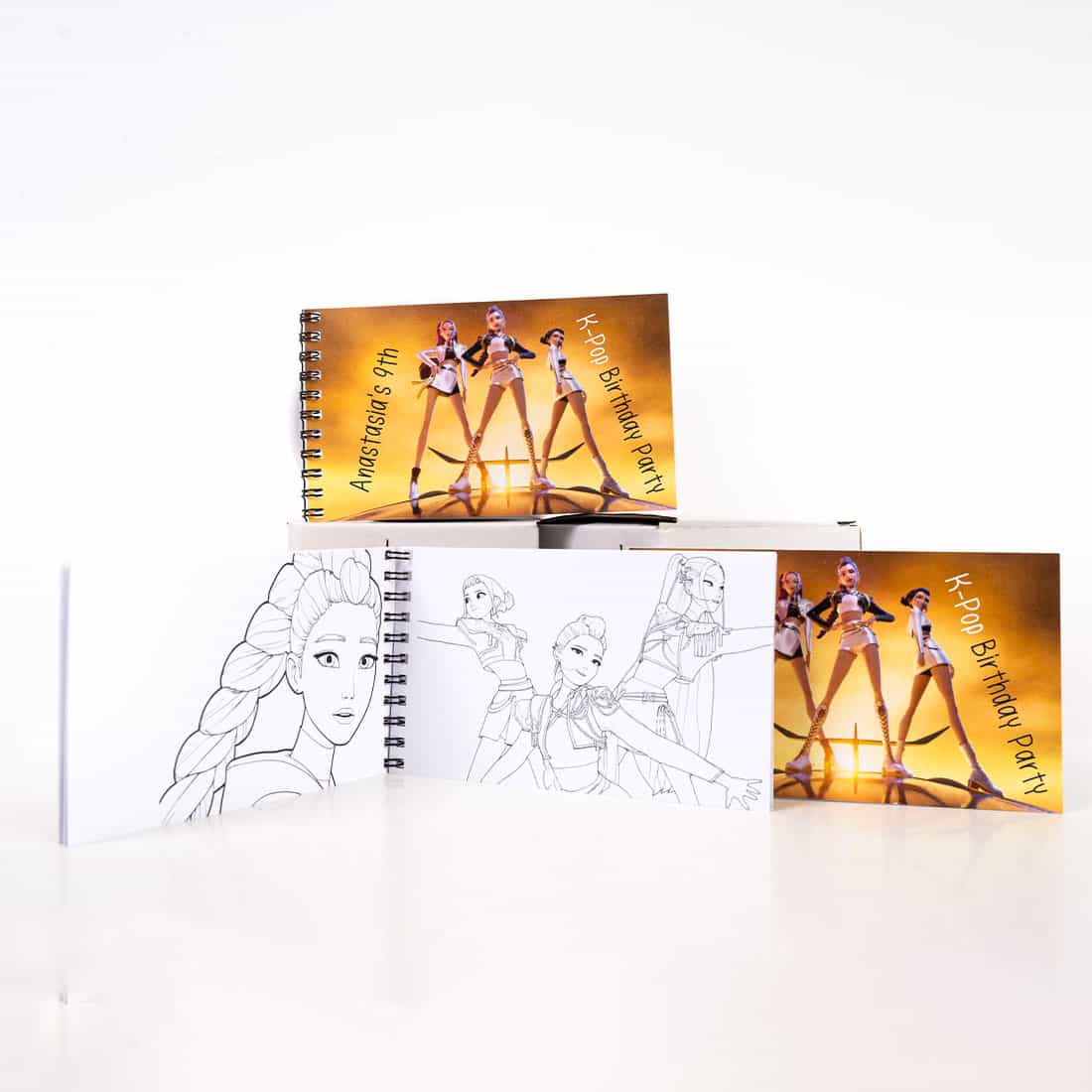 Colouring Book  Τετράδιο Ζωγραφικής Προσωποποιημένο KPOP Demon Hunters